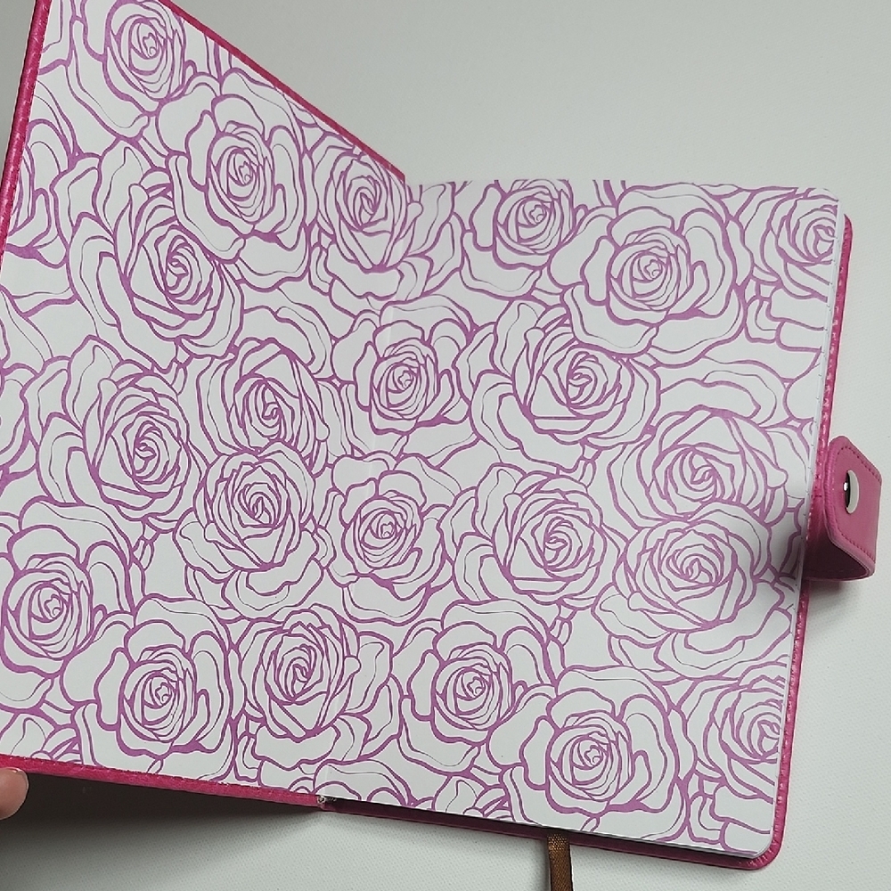 Pink Floral Embossed Notebook - Picture 4 of 9